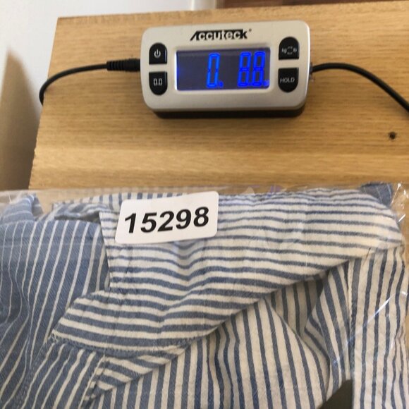 Ali Miles Shirt Womens Extra Large Blue Striped Button Collar Long Sleeve Casual - Picture 11 of 11